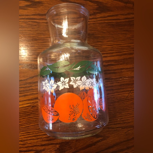 Anchor Hocking Orange Juice Carafe 1960’s 1 qt - Picture 2 of 4